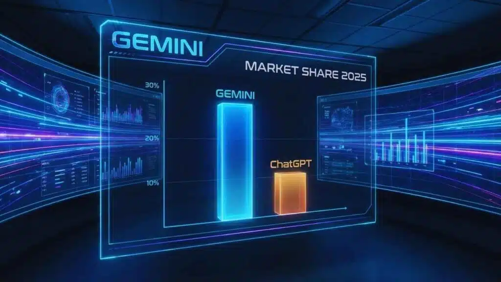 Gemini triples market share