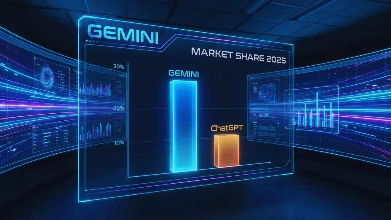 Gemini triples market share