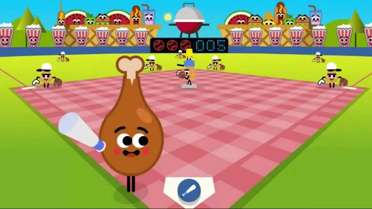 Google Doodle Games Baseball