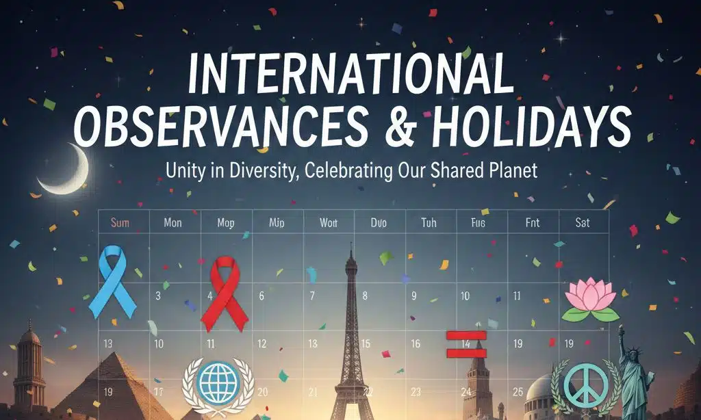 International Observances & Holidays