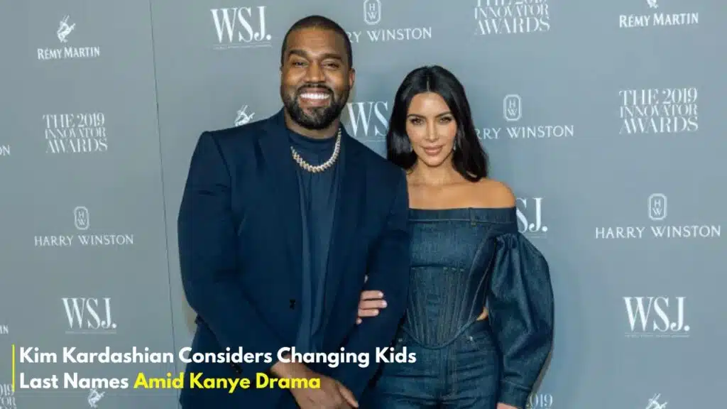 Kim Kardashian Considers Changing Kids Last Names