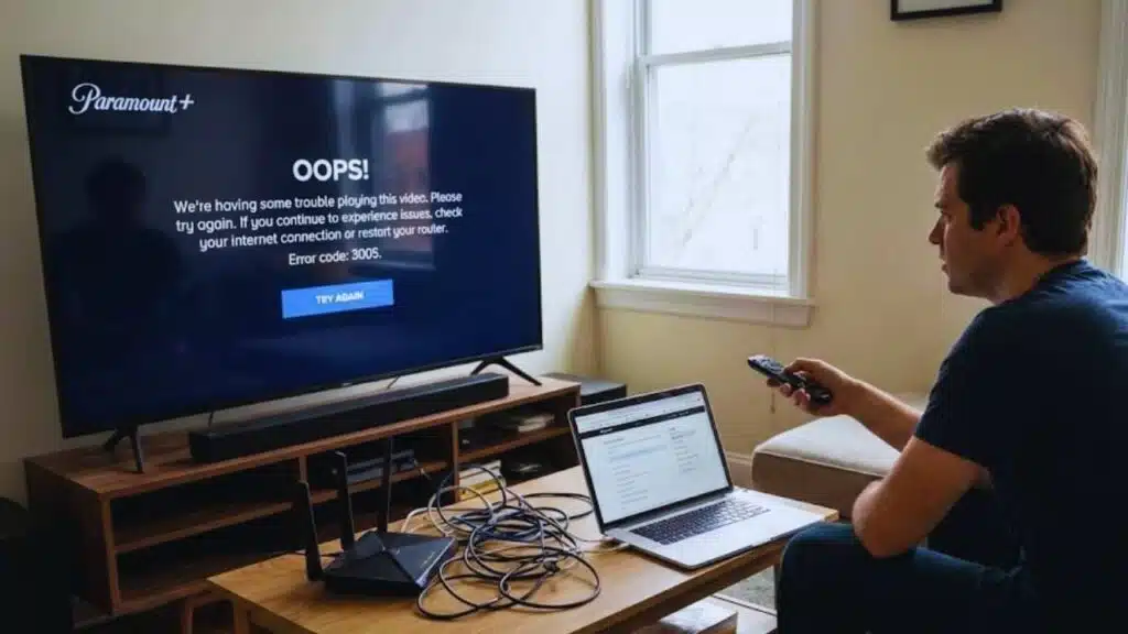 Paramount Error Code 3005