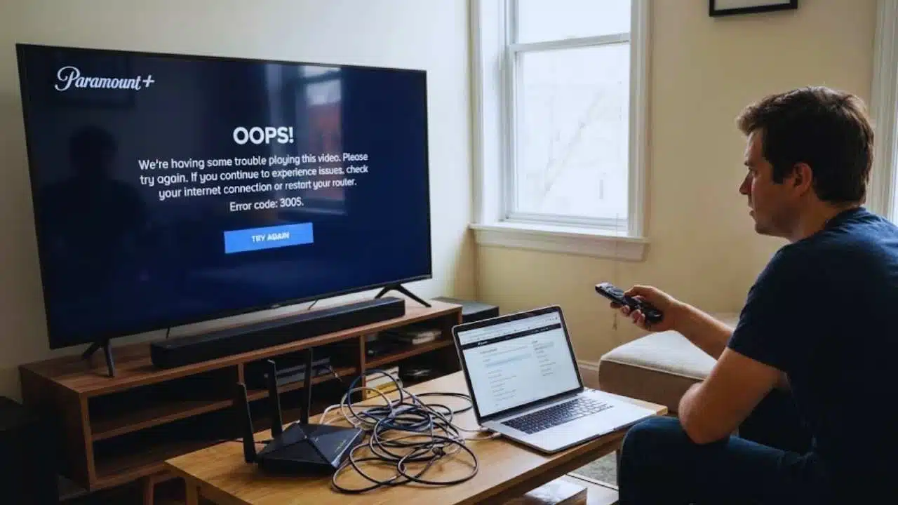 Paramount Error Code 3005