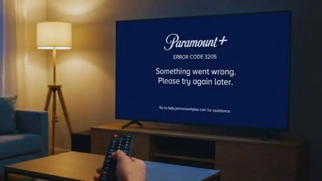 Paramount Error Code 3205