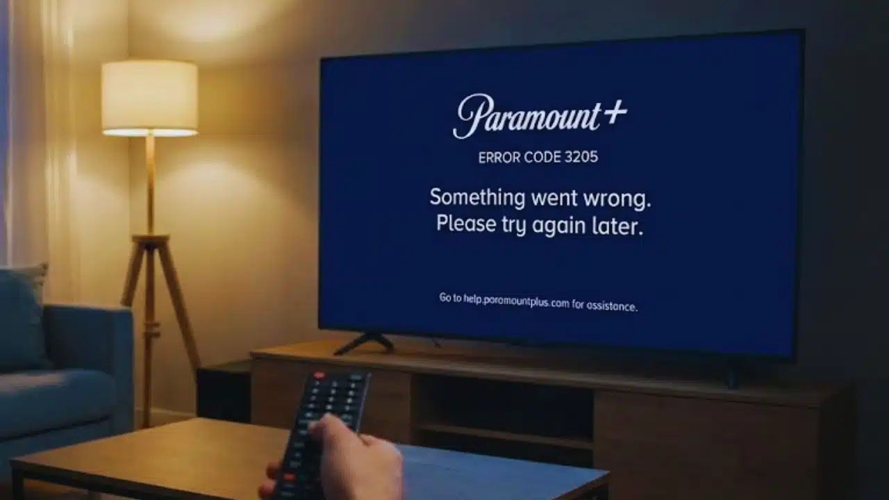 Paramount Error Code 3205