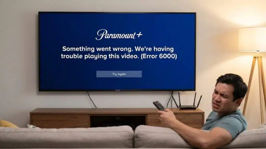 Paramount Error on TV