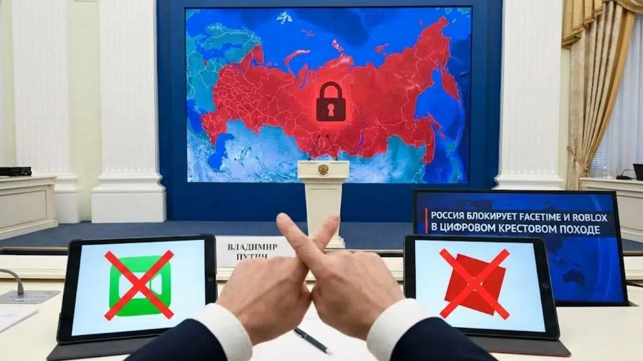 Russia’s Digital Crackdown Widens With FaceTime and Roblox Bans