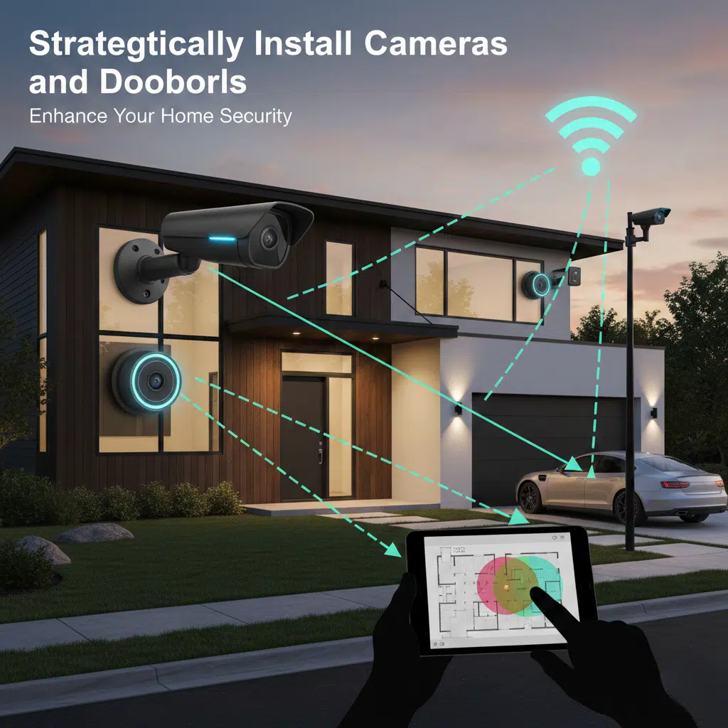 Strategically Install Cameras and Doorbells