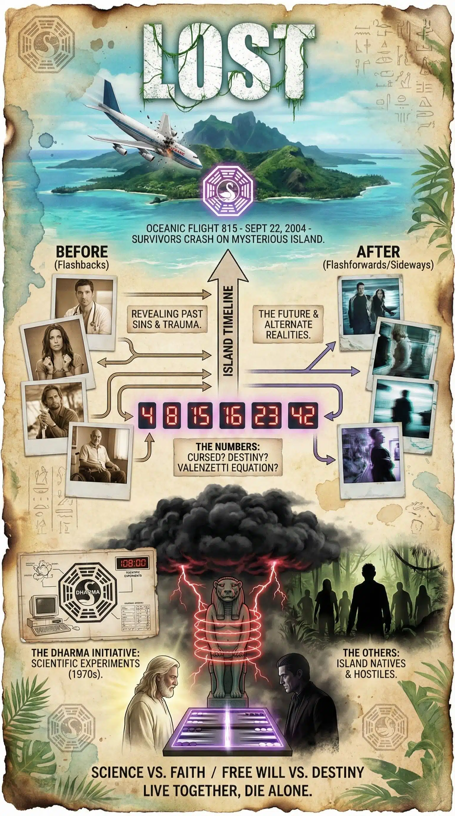 TV Series Lost Visual Explainer