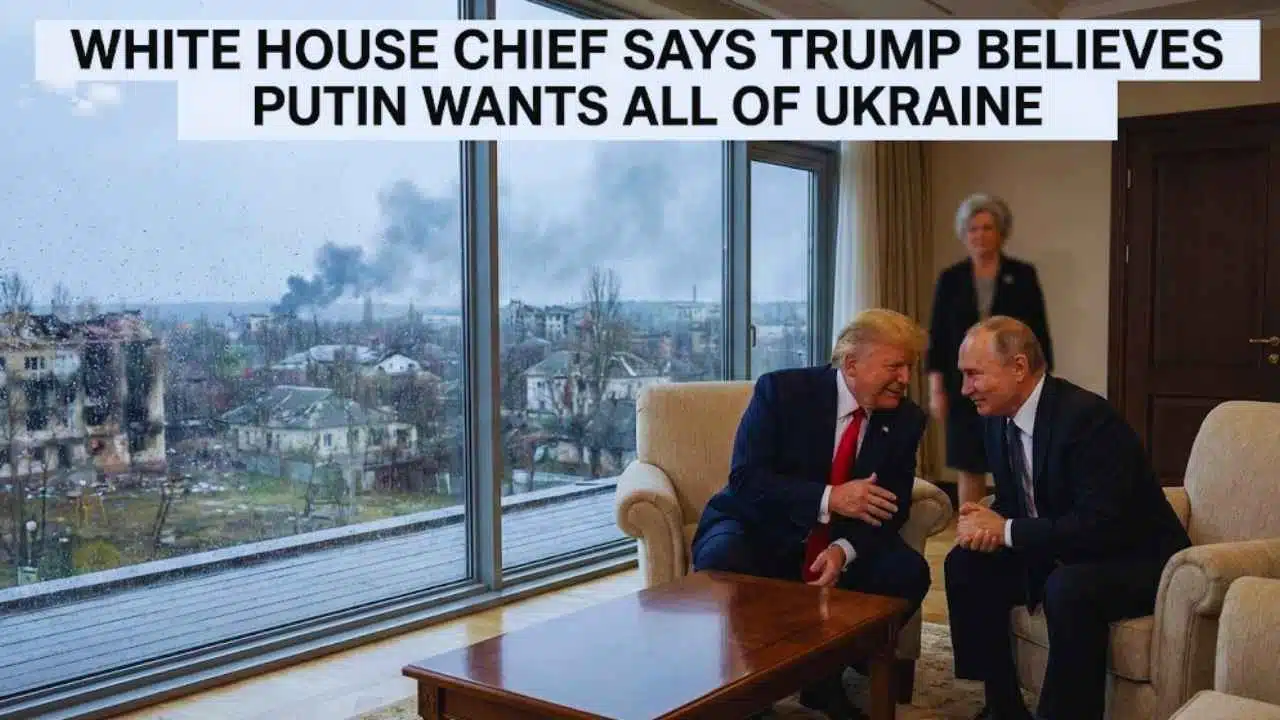 Trump Believes Putin Wants All of Ukraine, White House Chief Says