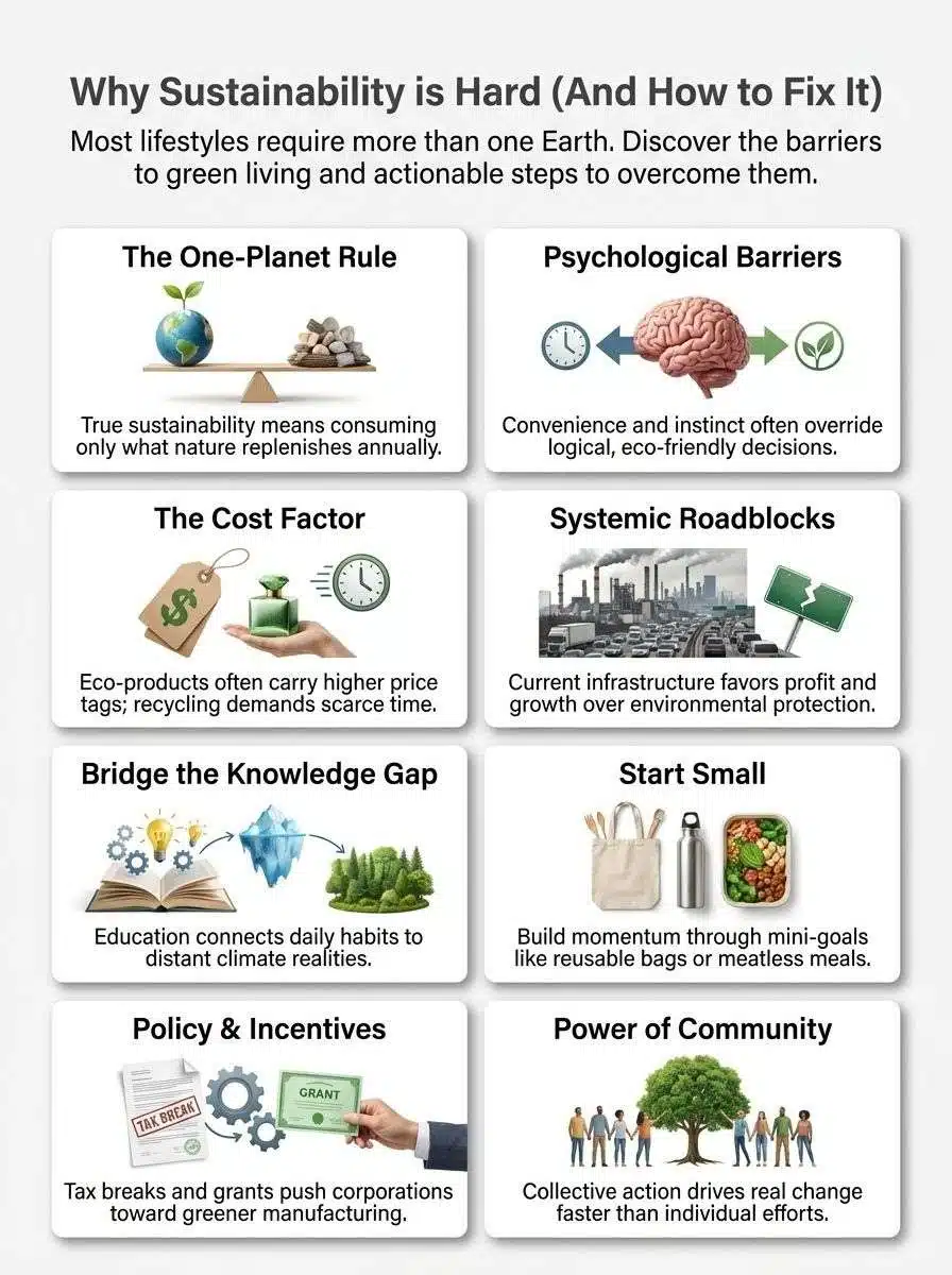 Why Sustainability is Hard to Achieve