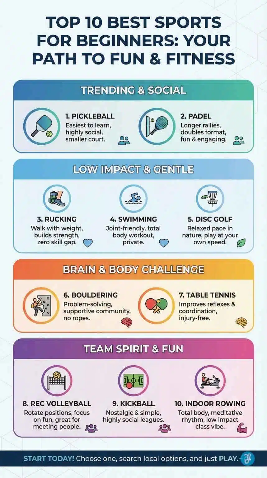 best sports for beginners