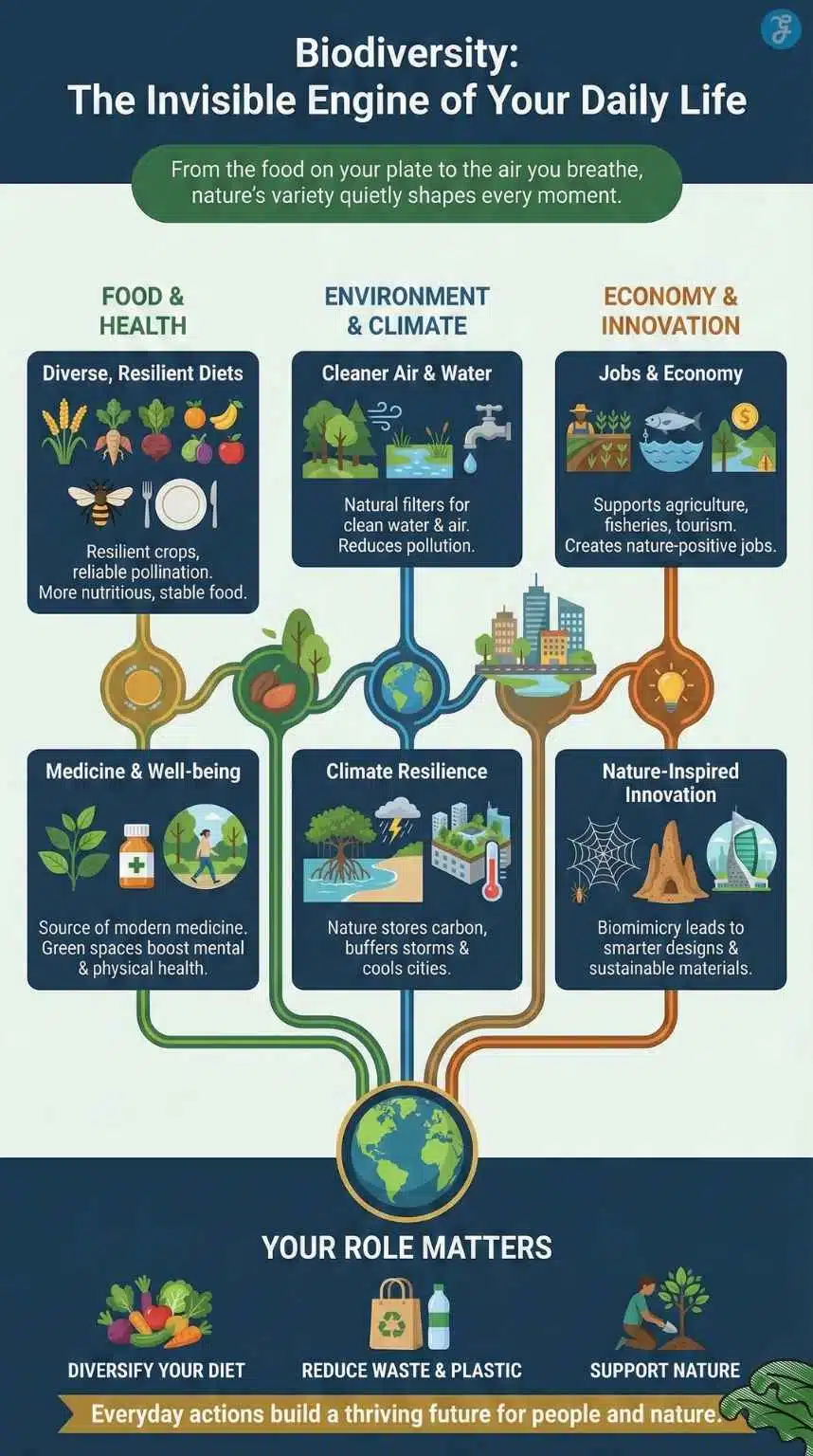 How biodiversity affects our daily lives