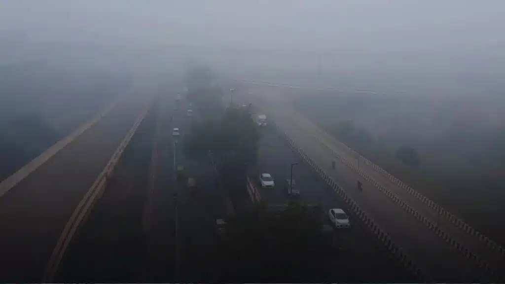 delhi dense fog orange alert