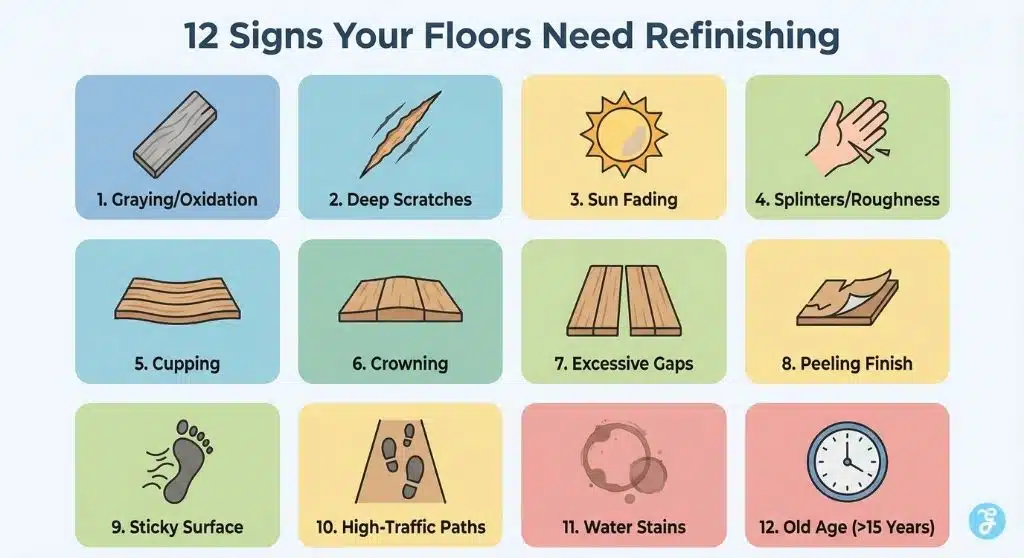 signs hardwood floors need refinishing