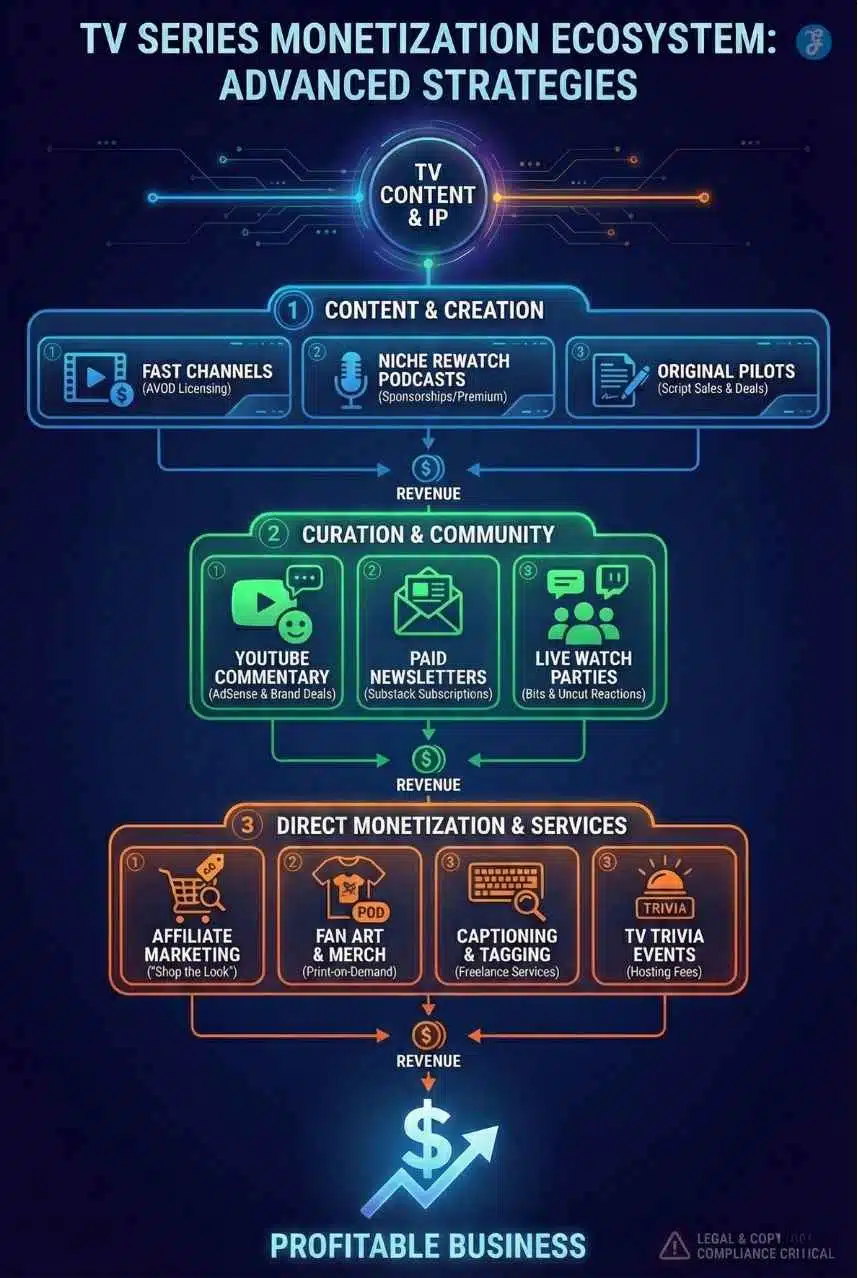 how to make money with TV series