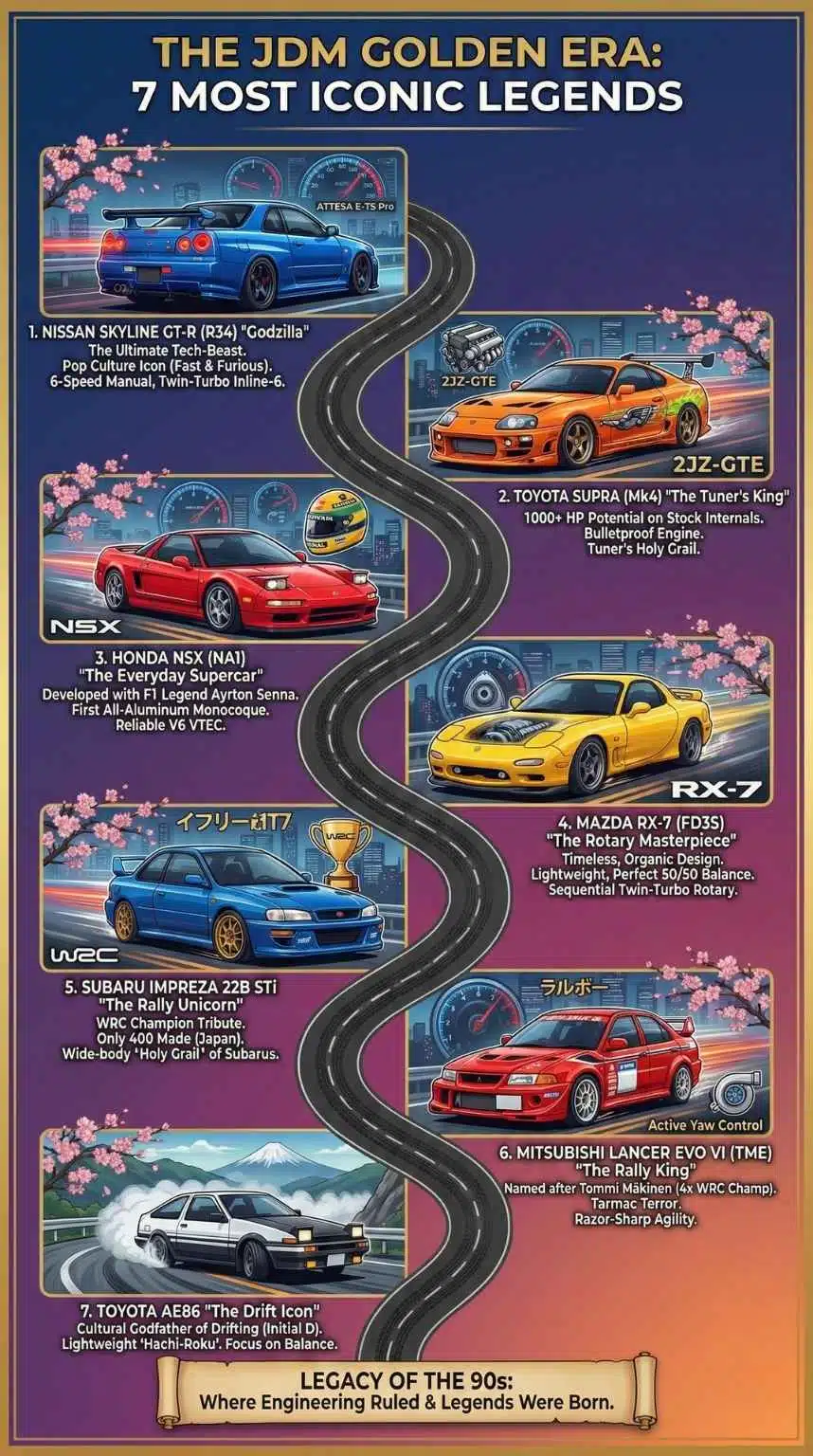 most iconic JDM cars