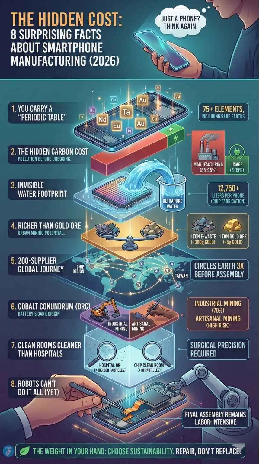 smartphone manufacturing facts