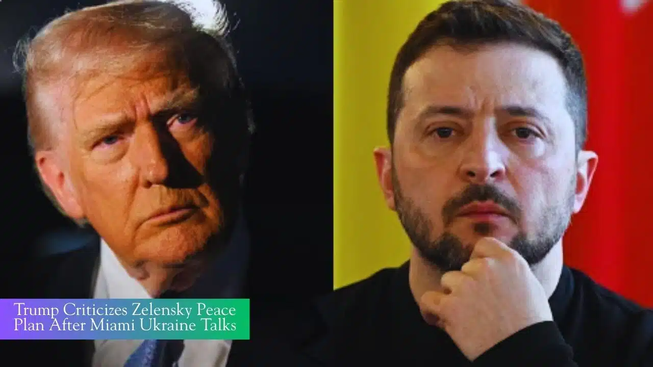 trump criticizes zelensky peace plan