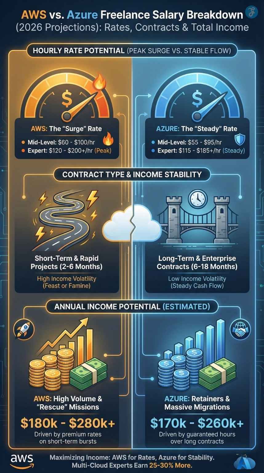 AWS vs Azure Salary Freelance