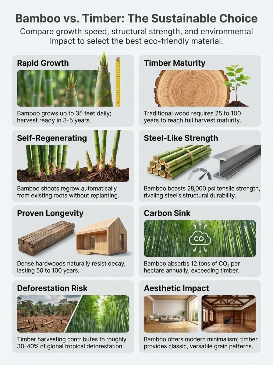 Bamboo vs. Timber - the Sustainable Choice
