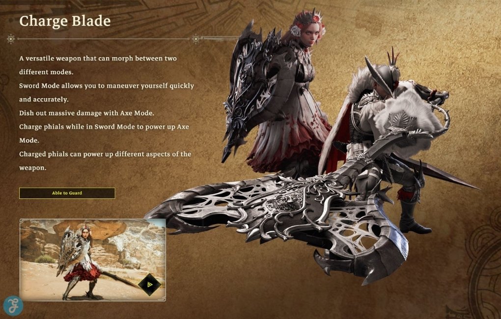 Characters Weilding Charge Blade