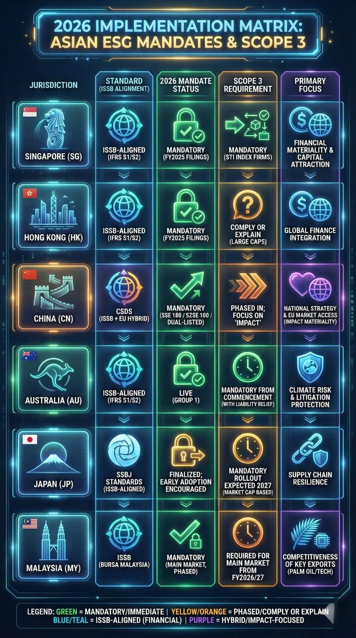 mandatory esg reporting asia 2026 issb analysis