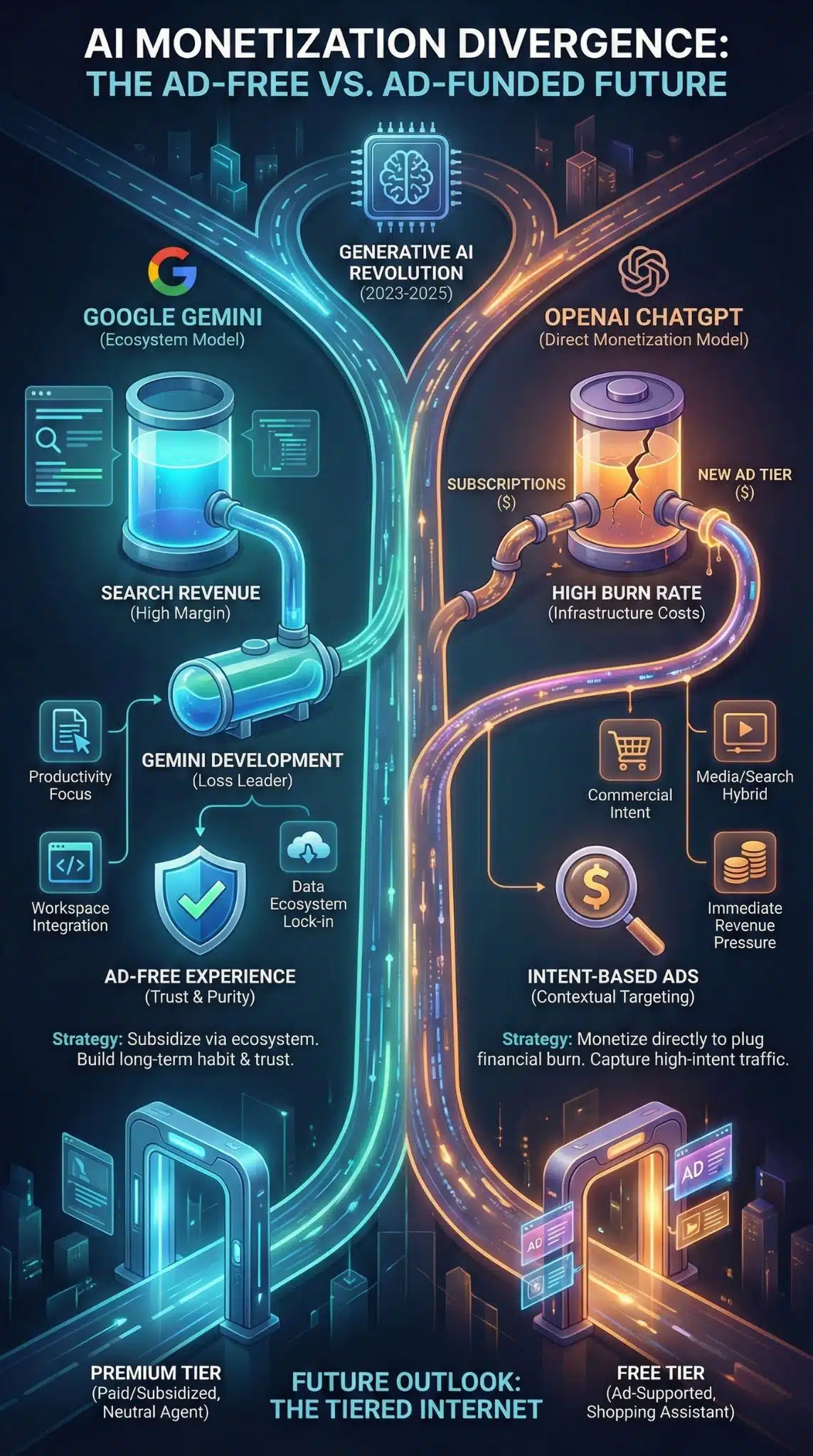gemini ad free vs chatgpt ads analysis