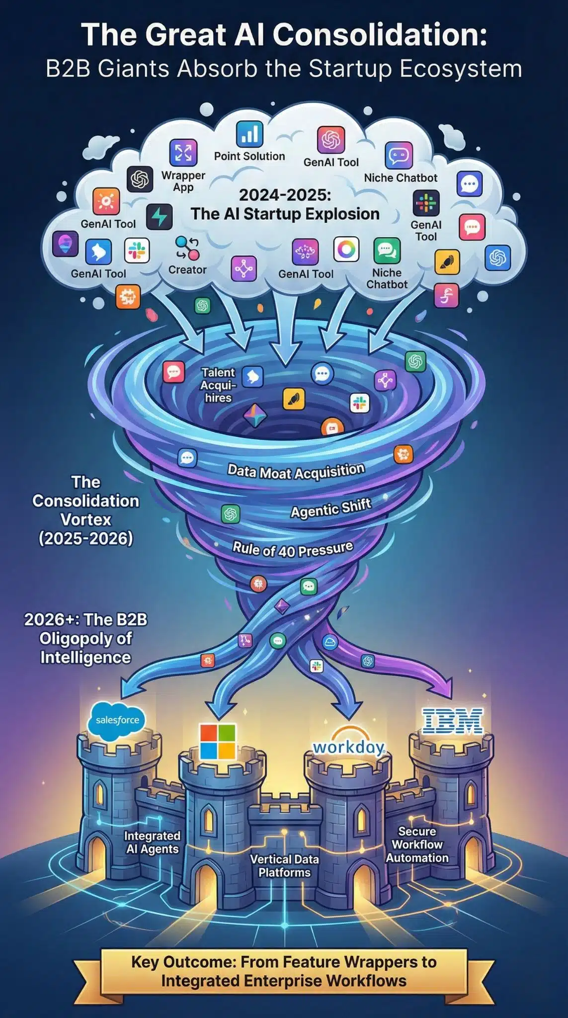 SaaS Consolidation AI Startups