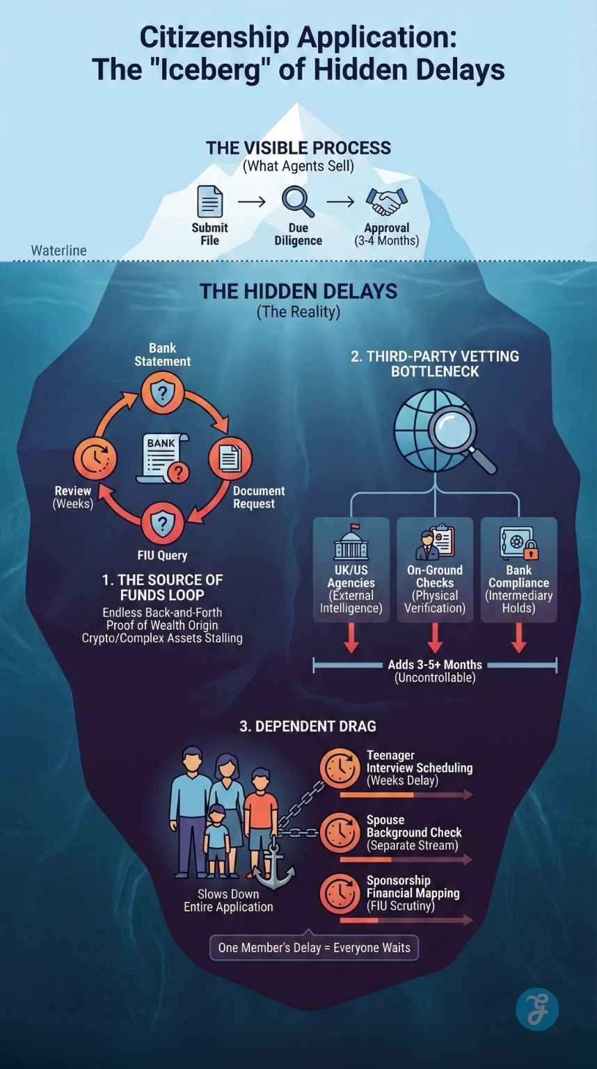 Dominica vs Vanuatu citizenship processing time