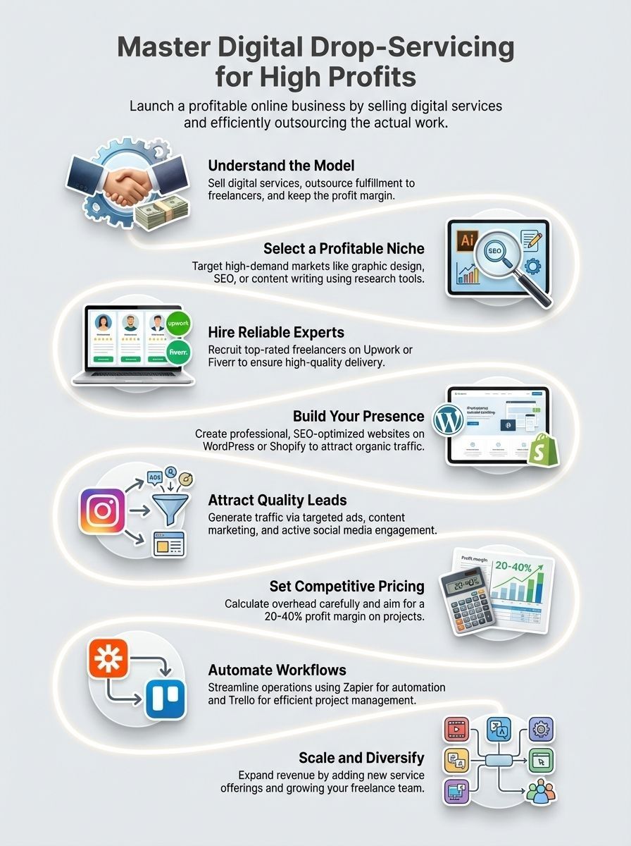 Drop Servicing Step By Step Solution for High Profits