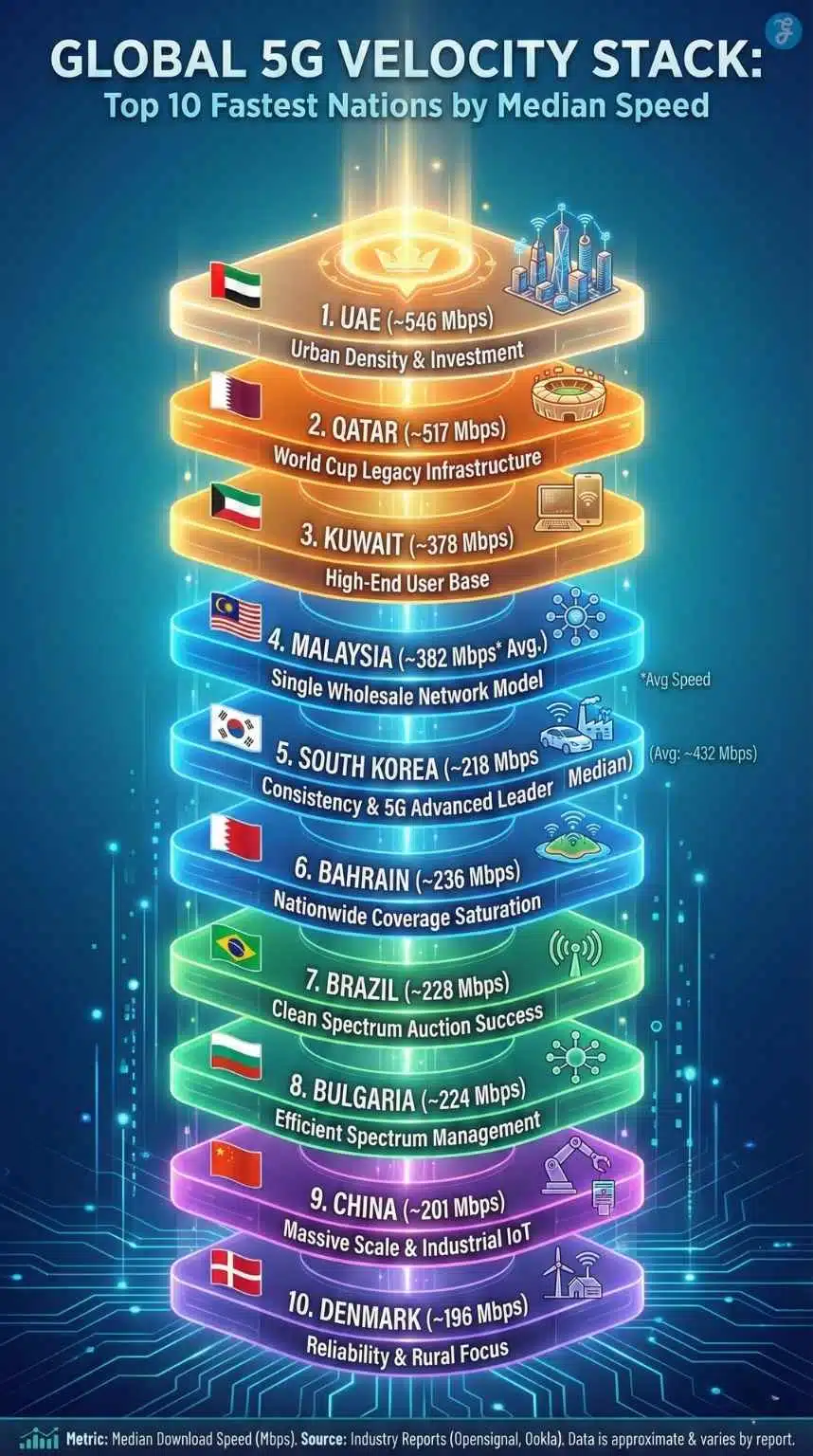 Fastest 5G Countries