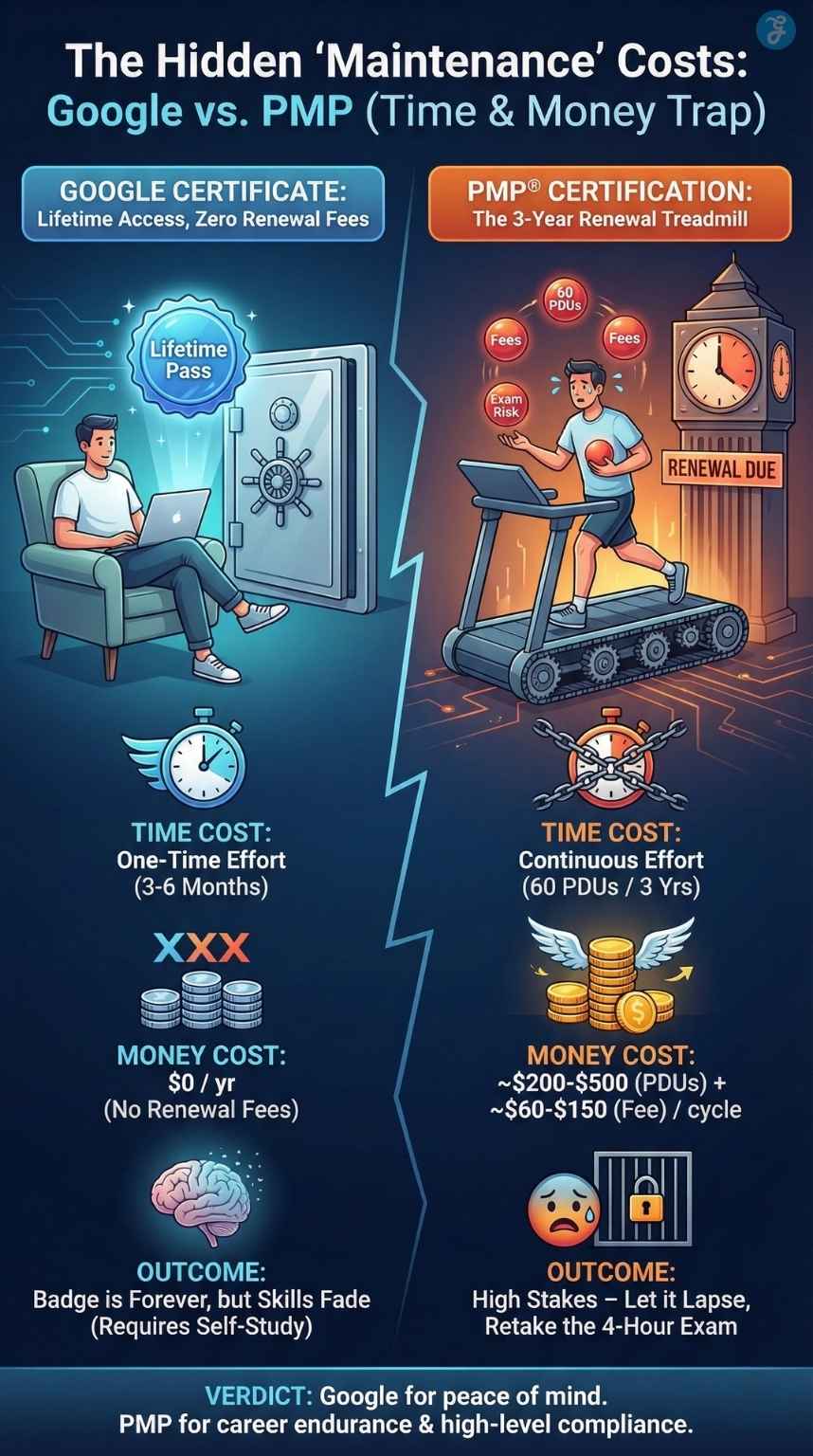 Google Project Management Certificate vs PMP