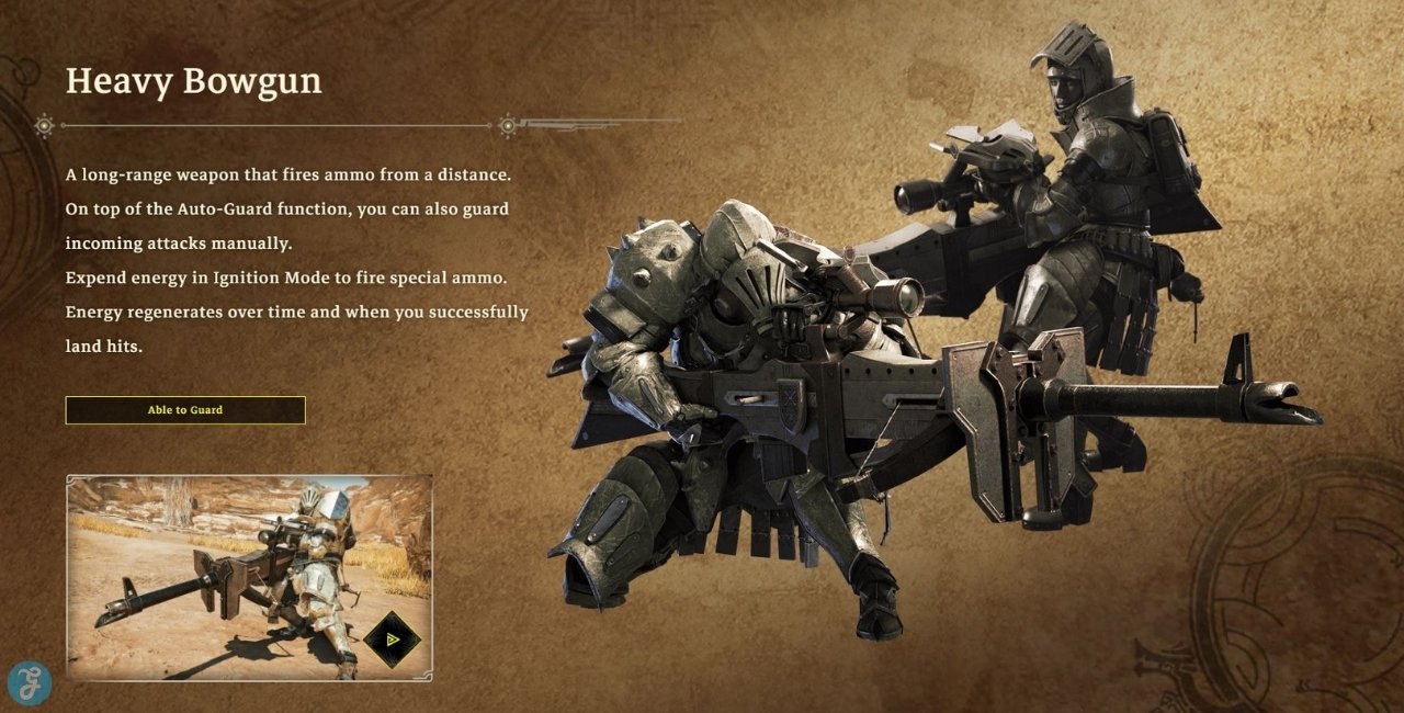 Characters Weilding Heavy Bowgun