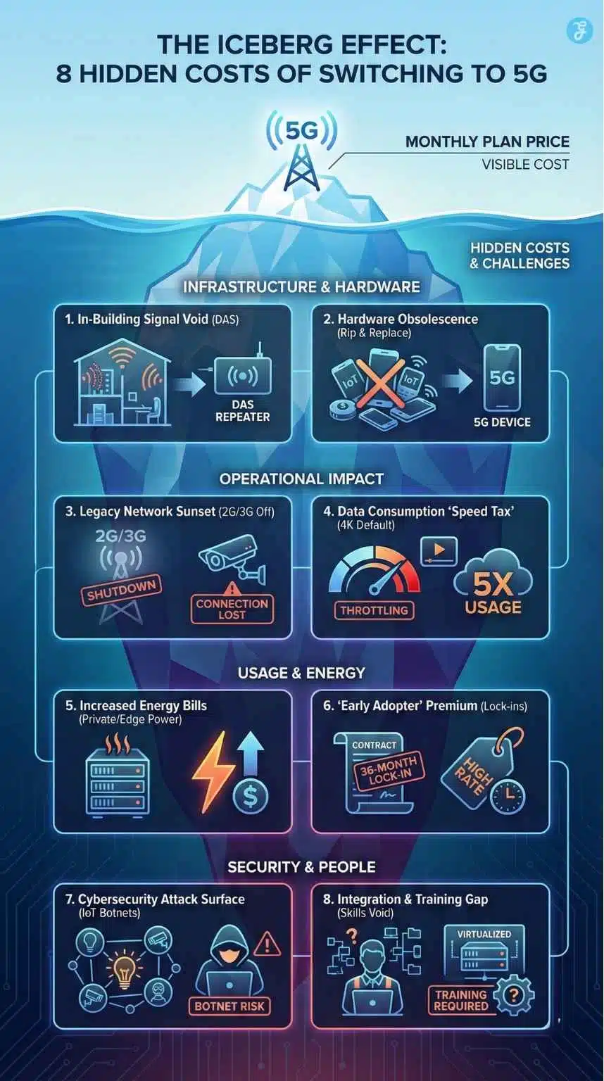 Hidden Costs of Switching to 5G
