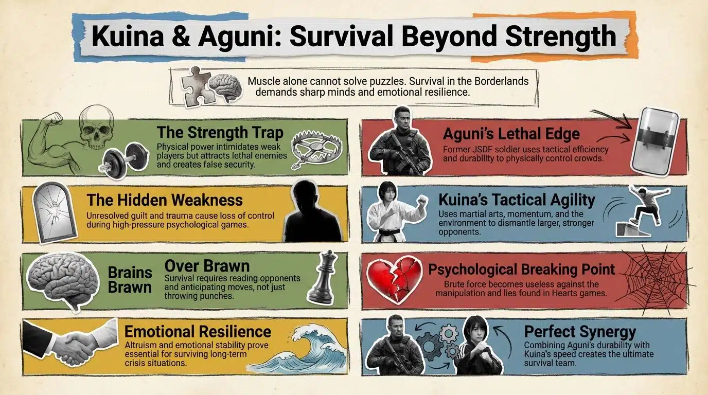 Key Confrontations Between Kuina and Aguni