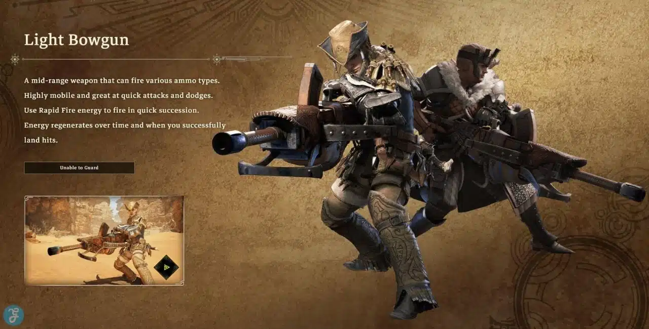 Characters Weilding Light Bowgun