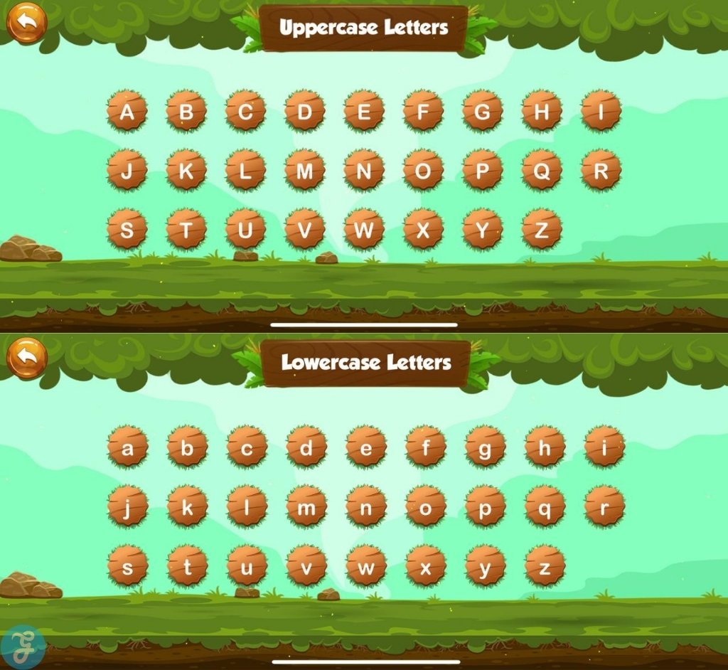 Next you choose which letter you want to trace