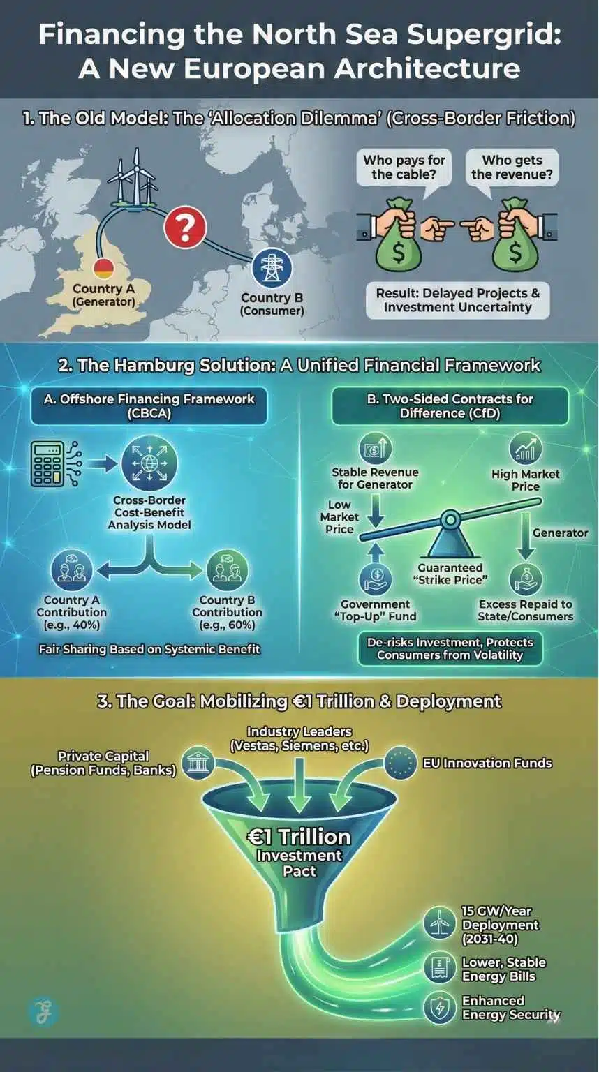 North Sea Wind Pact, who pays for the supergrid