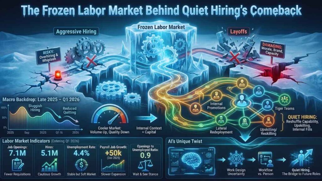 The Frozen Labor Market Behind Quiet Hiring’s Comeback