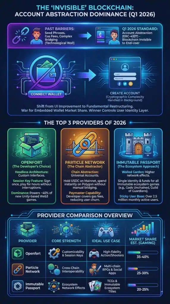 The "Invisible" Blockchain: Infrastructure & Account Abstraction Dominance