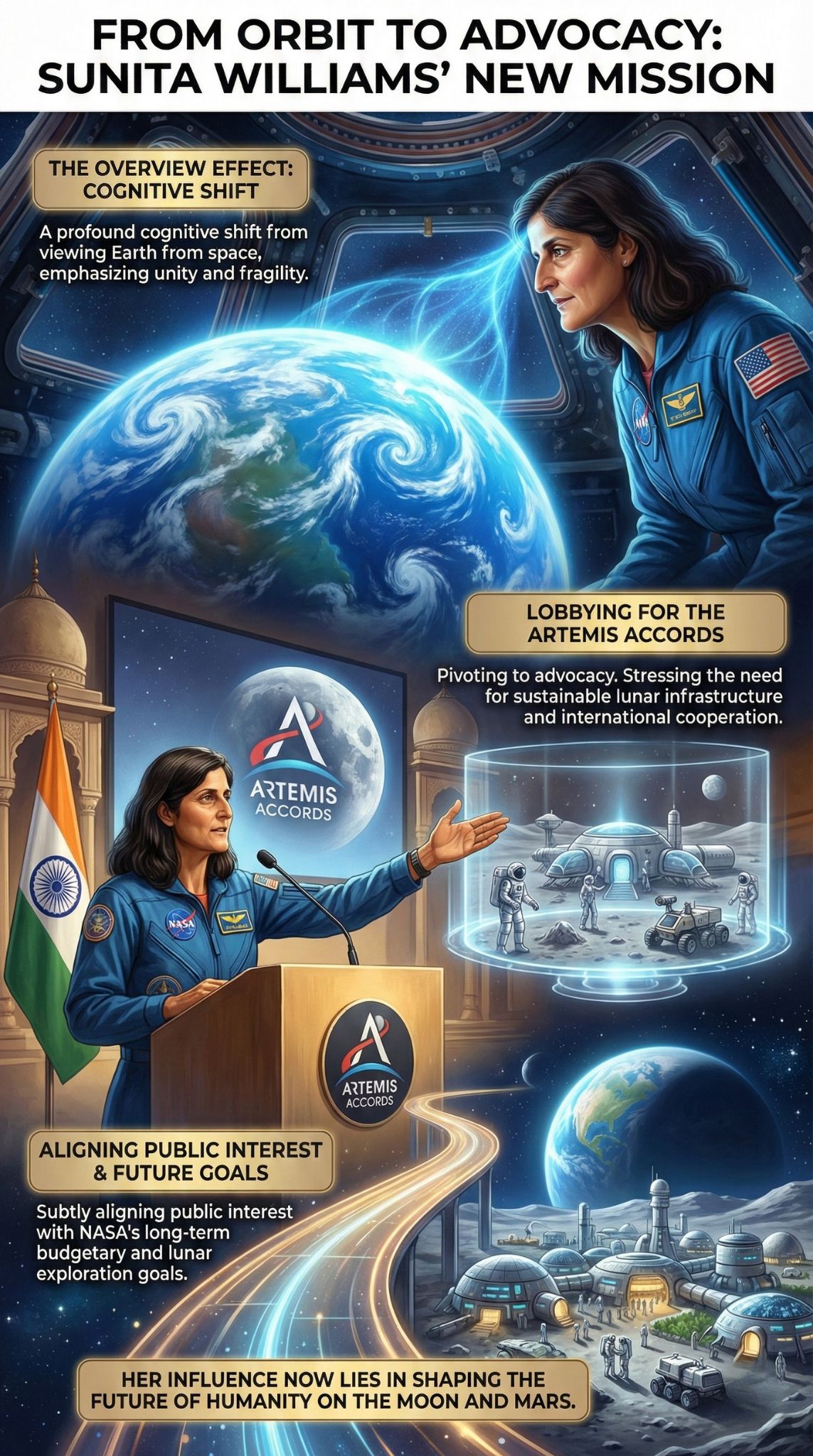 sunita williams retires nasa india tour