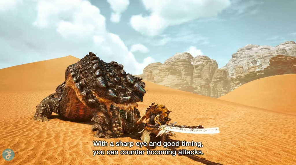 The long sword in Monster Hunter Wilds