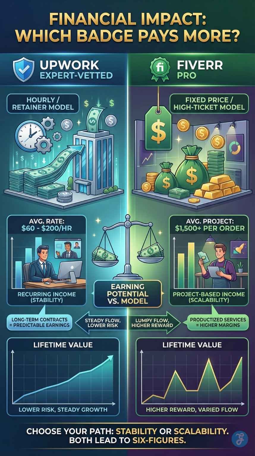 Upwork Expert-Vetted vs Fiverr Pro