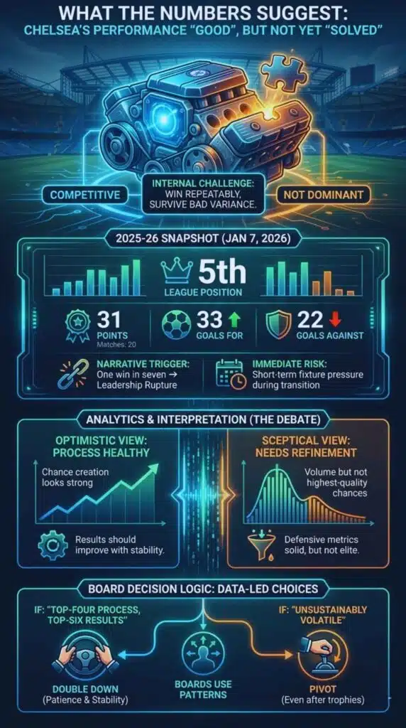 What The Numbers Suggest: Chelsea’s Performance Looks “Good,” But Not Yet “Solved”?
