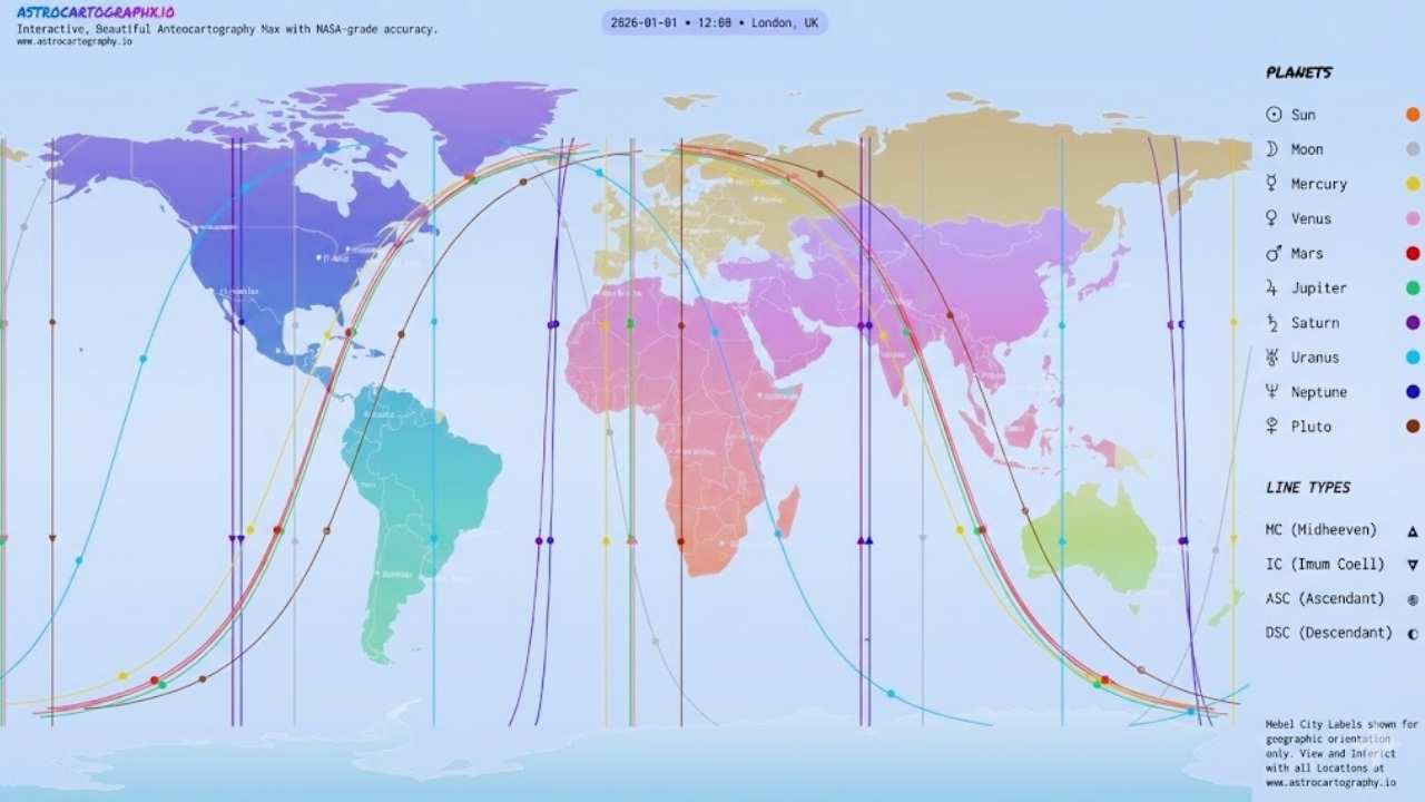 Astrocartography Map Guide: Find the Best Place to Live