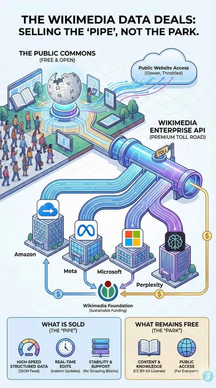 Wikipedia AI data deals