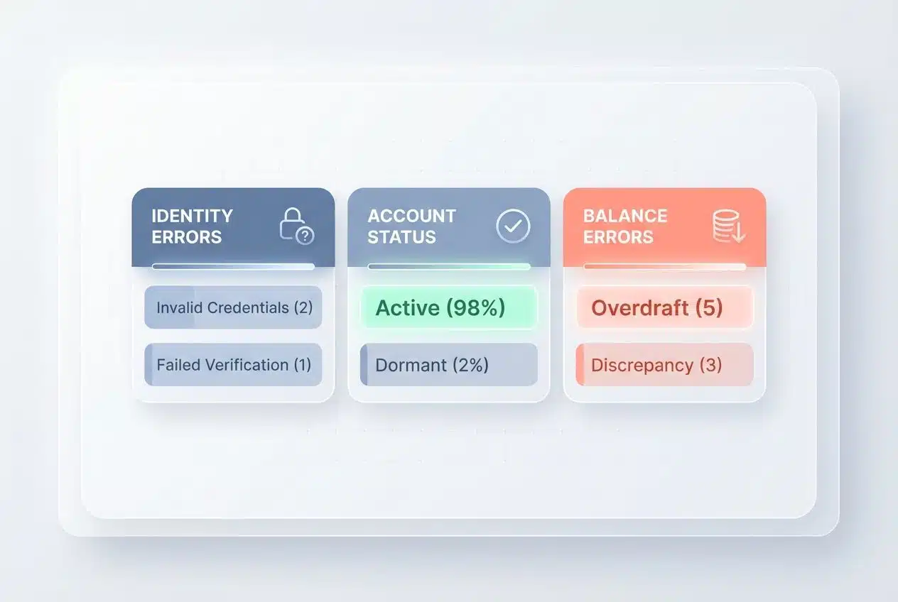 common errors to watch for