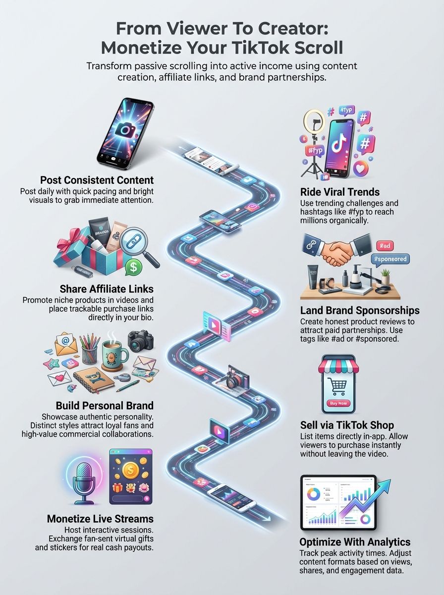 how to monetize your scroll time on tiktok