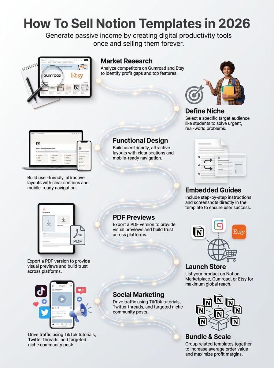 how to sell notion templates